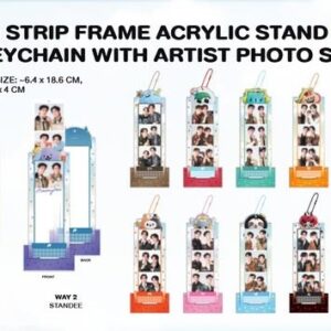 PHOTOSTRIP FRAME ACRYLIC STAND AND KEYCHAN WITH ARTIST PHOTOSTRIP